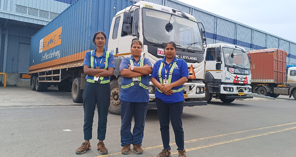 Female drivers team at BLR logistiks